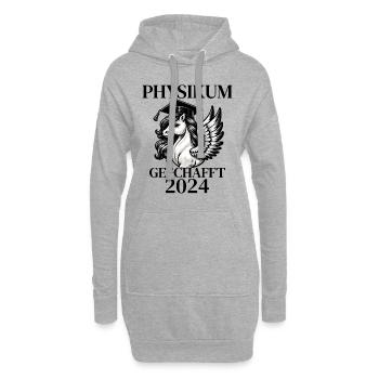 Physikum geschafft!!! Medizinstudent Universität - Hoodie-Kleid - Grau meliert - Vorne