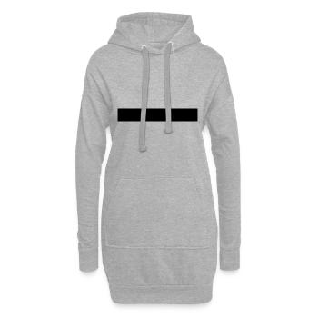 Balken Strich super modern design neu genial so so - Hoodie-Kleid - Grau meliert - Vorne
