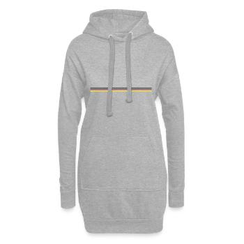 Ligne Allemagne - Sweat-shirt à capuche long Femme - gris chiné - Devant