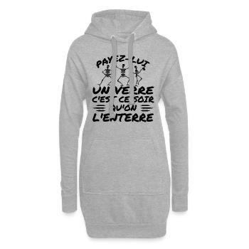 Hochzeit Liebe Herz Liebe Geschenk Verheirateter Ehemann Lustig - Hoodie-Kleid - Grau meliert - Vorne