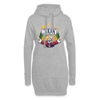 Cadeaux de Noël Noël - Sweat-shirt à capuche long Femme - gris chiné - Devant