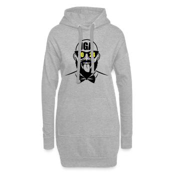Enterrement de vie de garçon 2024 Enterrement de vie de garçon - Sweat-shirt à capuche long Femme - gris chiné - Devant