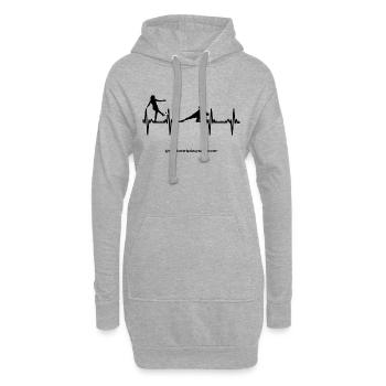 Sportsline - Soccer woman - Hoodie-Kleid - Grau meliert - Vorne