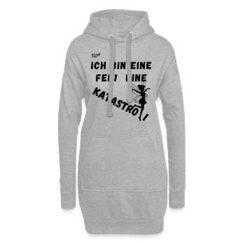 Also Ich bin eine Fee. Eine Katastrofee. - Hoodie-Kleid - Grau meliert - Vorne