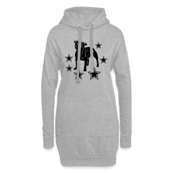 stafford © - www.dog-power.nl - Hoodie-Kleid - Grau meliert - Vorne