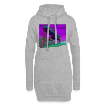 strauecher buesche shrubbery garten garden plants1 - Hoodie-Kleid - Grau meliert - Vorne