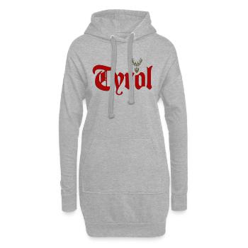 Tirol - Hoodie-Kleid - Grau meliert - Vorne