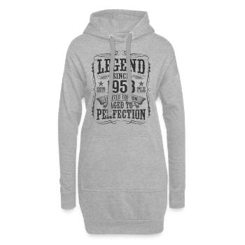 Legend 1958 Vintage Cadeau d’anniversaire - Sweat-shirt à capuche long Femme - gris chiné - Devant