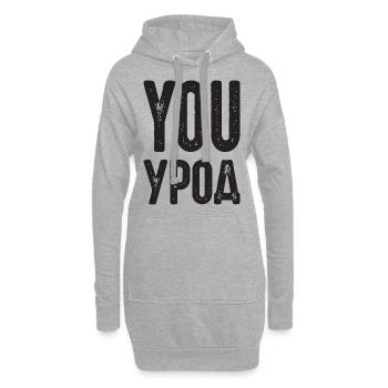Vous flippez ! Dire en russe Russak Russie - Sweat-shirt à capuche long Femme - gris chiné - Devant