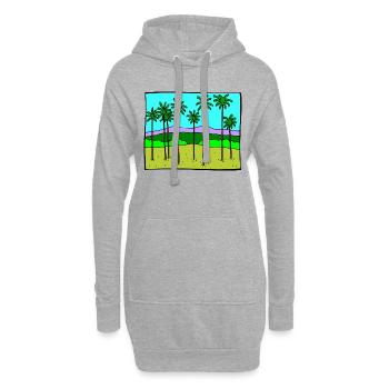 strauecher buesche shrubbery garten garden plants1 - Hoodie-Kleid - Grau meliert - Vorne