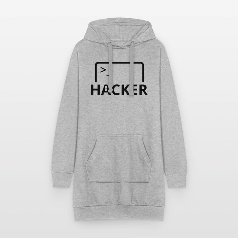 Hacker Informatiker Computer Programmierer Hoodie-Kleid