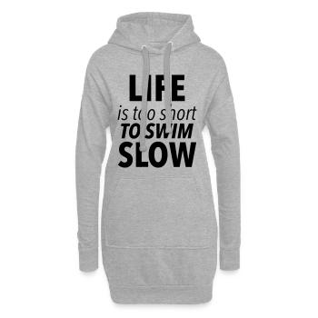 swim - Hoodie Dress - heather grey - Front