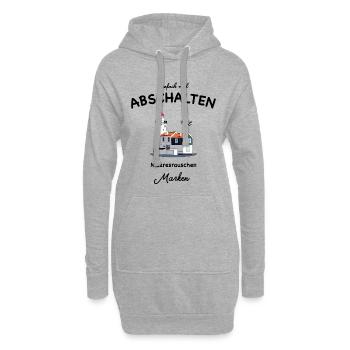 Marken, Waterland, Niederlande, Einfach abschalten - Hoodie-Kleid - Grau meliert - Vorne