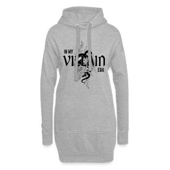 Dungeon Viper – Roulez ou faites-vous mordre - Sweat-shirt à capuche long Femme - gris chiné - Devant