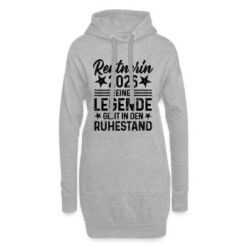 Retraité 2026 Une légende prend sa retraite - Sweat-shirt à capuche long Femme - gris chiné - Devant