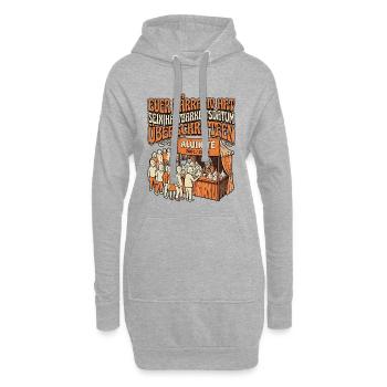 Narrativ Haltbarkeit - Hoodie-Kleid - Grau meliert - Vorne