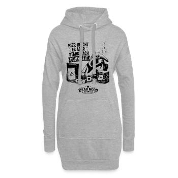 Lustiger Ameisenbär Büro Spruch | Sarkasmus - Hoodie-Kleid - Grau meliert - Vorne