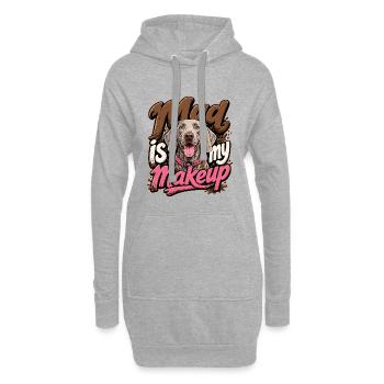 Weimaraner - Hoodie Dress - heather grey - Front