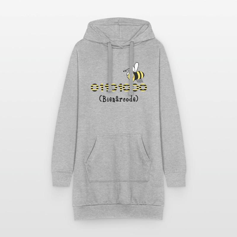 Binary code bee code computer science gift honey Hoodie Dress