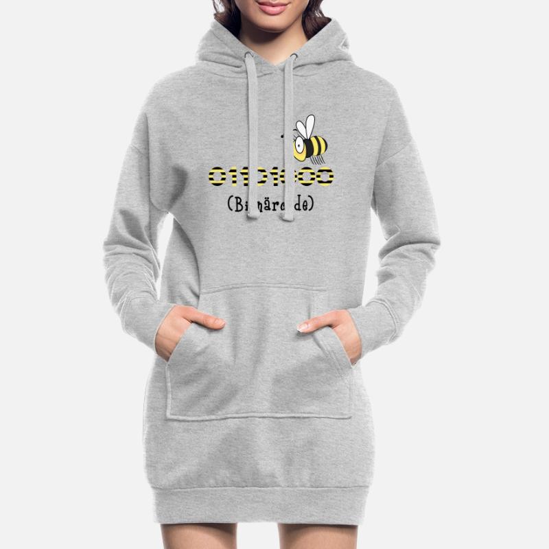 Binary code bee code computer science gift honey Hoodie Dress