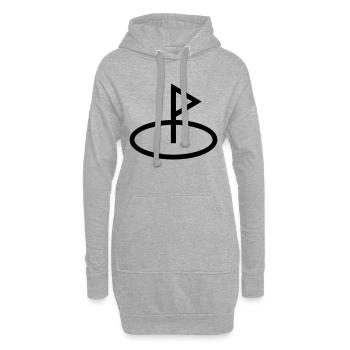 golf - Sweat-shirt à capuche long Femme - gris chiné - Devant