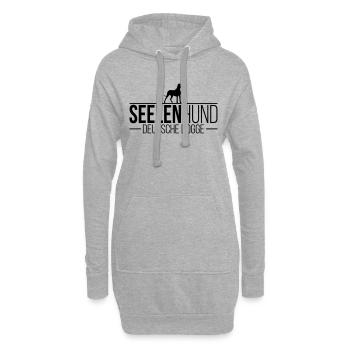 DEUTSCHE DOGGE Seelenhund - Hoodie-Kleid - Grau meliert - Vorne