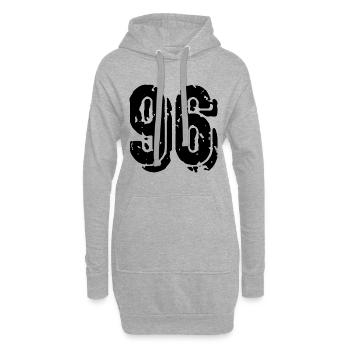 Maillot à 96 numéros - Sweat-shirt à capuche long Femme - gris chiné - Devant