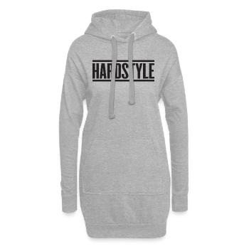 Hardstyle (style dur) - Sweat-shirt à capuche long Femme - gris chiné - Devant