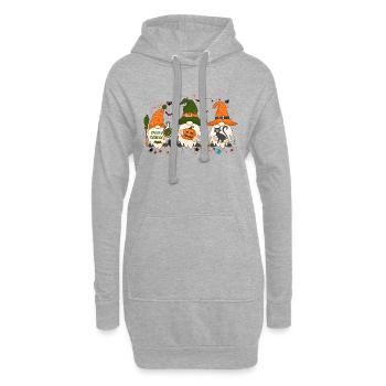 Es ist die Jahreszeit, Halloween Gnomes, Thanksgiving Gif - Hoodie-Kleid - Grau meliert - Vorne