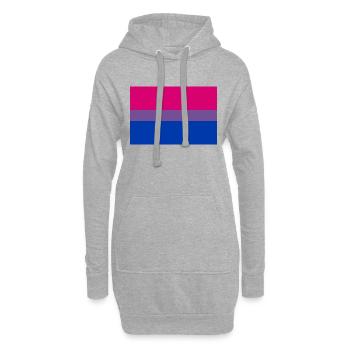 Bisexuell - Hoodie-Kleid - Grau meliert - Vorne