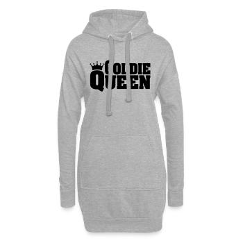 GOLDIE QUEEN Golden Retriever - Hoodie-Kleid - Grau meliert - Vorne