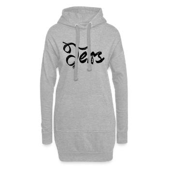 Jens - Hoodie-Kleid - Grau meliert - Vorne