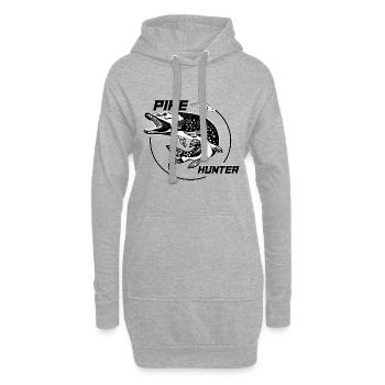Hecht, Hechtjäger - Hoodie-Kleid - Grau meliert - Vorne