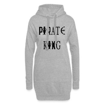 Pirate King - Sweat-shirt à capuche long Femme - gris chiné - Devant