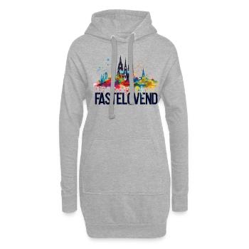 Köln Kölle Karneval Gebützt Kölle Alaaf Jeck Party - Hoodie-Kleid - Grau meliert - Vorne