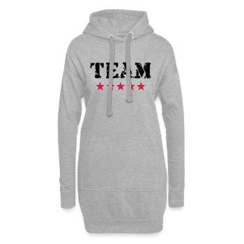 Team, 5 Stars, Player, Club, Sports, Winner, Best, - Sweat-shirt à capuche long Femme - gris chiné - Devant