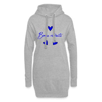 RUHESTAND. RUHESTAND. PENSIONIERT. GLÜCKLICHER RUHESTAND - Hoodie-Kleid - Grau meliert - Vorne