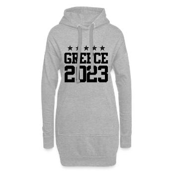 Greece 2023 - Hoodie-Kleid - Grau meliert - Vorne