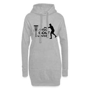 Disc Golf Lover Design Geschenk - Hoodie-Kleid - Grau meliert - Vorne