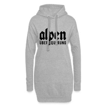 Alpenüberquerung Alpen Überquerung 2025 Bayern - Hoodie-Kleid - Grau meliert - Vorne