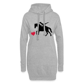 Voltigieren - Hoodie-Kleid - Grau meliert - Vorne