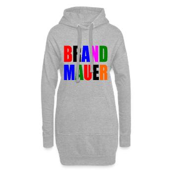 brandmauer - Hoodie-Kleid - Grau meliert - Vorne