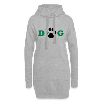 Dog 1 - Hoodie-Kleid - Grau meliert - Vorne