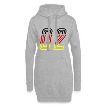 2 Zahl symbol Germany - Hoodie-Kleid - Grau meliert - Vorne