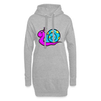 slug - Hoodie Dress - heather grey - Front