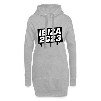 Ibiza 2023 - Hoodie-Kleid - Grau meliert - Vorne
