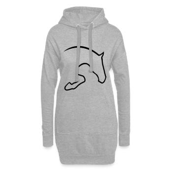 Springpferd - Hoodie-Kleid - Grau meliert - Vorne
