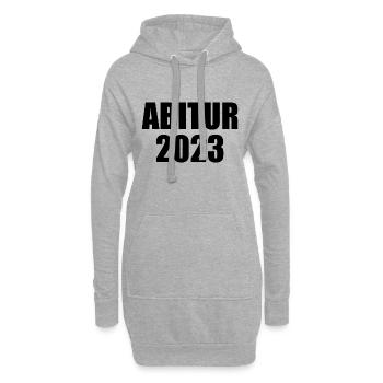 Abitur 2023 - Hoodie-Kleid - Grau meliert - Vorne