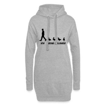 Ich Meine Follower Ente Züchter Landwirt Bauer - Hoodie-Kleid - Grau meliert - Vorne