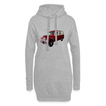 Vans IFA Framo V901 en couleur - Sweat-shirt à capuche long Femme - gris chiné - Devant